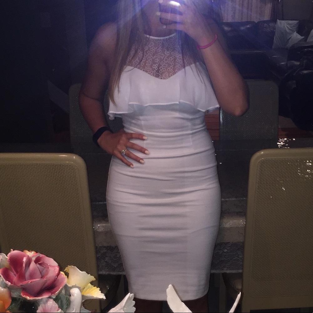 bcbgeneration white dress